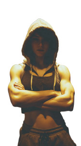 Muscular Young Woman V3 Vinyl Car Decal Sticker – Waterproof & UV-Resistant 9.706666666666667"