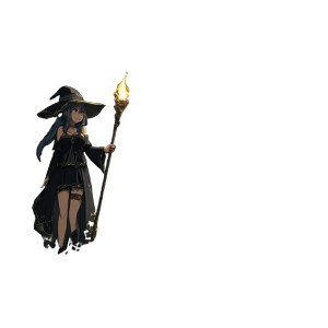 Scary Anime Witch Vinyl Car Decal Sticker – Waterproof & UV-Resistant 6.826666666666667"