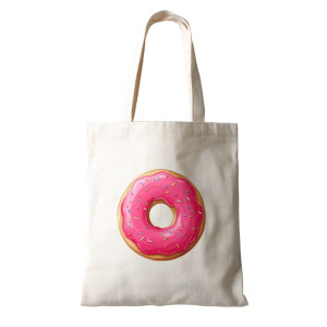 Donut Canvas Bag Vinyl Car Decal Sticker – Waterproof & UV-Resistant 3.4133333333333336"