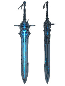 Sci-Fi Sword Vinyl Car Decal Sticker – Waterproof & UV-Resistant 8.213333333333333"