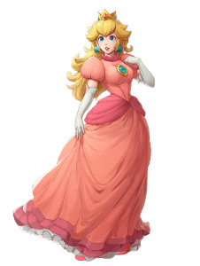 Disney Princess Peach Vinyl Car Decal Sticker – Waterproof & UV-Resistant 8.213333333333333"