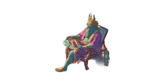 Sunbathing God Vinyl Car Decal Sticker – Waterproof & UV-Resistant 2.72"