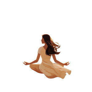Meditative Yoga Pose V2 Vinyl Car Decal Sticker – Waterproof & UV-Resistant 6.826666666666667"