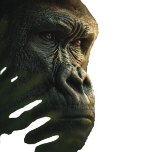 Hyper Realistic Gorilla Vinyl Car Decal Sticker – Waterproof & UV-Resistant 3.4133333333333336"