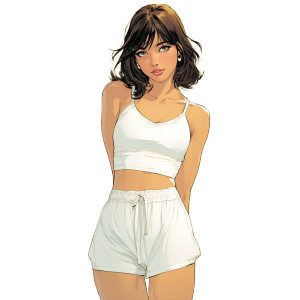 Brunette Athlete Vinyl Car Decal Sticker – Waterproof & UV-Resistant 3.4133333333333336" Brunette Athlete Vinyl Car Decal Sticker – Waterproof & UV-Resistant 3.4133333333333336"