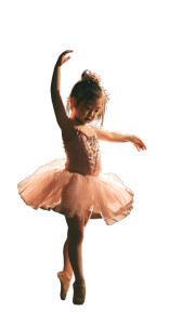 Toddler Ballerina Solo Vinyl Car Decal Sticker – Waterproof & UV-Resistant 9.706666666666667"