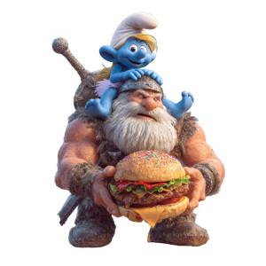 Smurf Eating Burger Vinyl Car Decal Sticker – Waterproof & UV-Resistant 3.4133333333333336" Smurf Eating Burger Vinyl Car Decal Sticker – Waterproof & UV-Resistant 3.4133333333333336"
