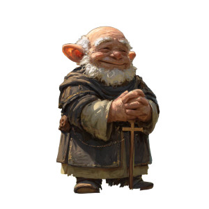 Wise Gnome Monk Vinyl Car Decal Sticker – Waterproof & UV-Resistant 3.4133333333333336"