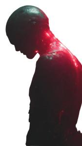 Cyborg Figure Vinyl Car Decal Sticker – Waterproof & UV-Resistant 9.706666666666667"