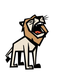 Angry Lion Vector Vinyl Car Decal Sticker – Waterproof & UV-Resistant 8.213333333333333"