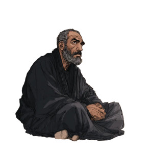 Mysterious Arab Man Vinyl Car Decal Sticker – Waterproof & UV-Resistant 3.4133333333333336"