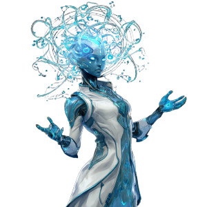 Blue Sci-Fi Scientist Vinyl Car Decal Sticker – Waterproof & UV-Resistant 3.4133333333333336"