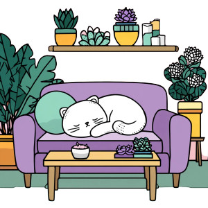 Kawaii Kitten Relaxing Vinyl Car Decal Sticker – Waterproof & UV-Resistant 3.4133333333333336" Kawaii Kitten Relaxing Vinyl Car Decal Sticker – Waterproof & UV-Resistant 3.4133333333333336"