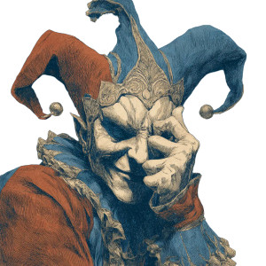 Dark Fantasy Jester V5 Vinyl Car Decal Sticker – Waterproof & UV-Resistant 3.4133333333333336"