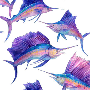 Bright Watercolor Sailfish Vinyl Car Decal Sticker – Waterproof & UV-Resistant 6.826666666666667" Bright Watercolor Sailfish Vinyl Car Decal Sticker – Waterproof & UV-Resistant 6.826666666666667"