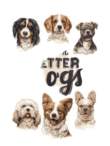 Better With Dogs Vinyl Car Decal Sticker – Waterproof & UV-Resistant 4.1066666666666665"