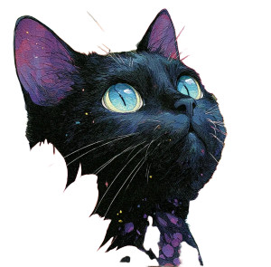 Black Cat Sticker V3 Vinyl Car Decal Sticker – Waterproof & UV-Resistant 3.4133333333333336"