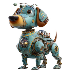 Pixar Robot Dog Vinyl Car Decal Sticker – Waterproof & UV-Resistant 3.4133333333333336"