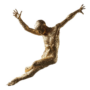 Golden Dancing Vinyl Car Decal Sticker – Waterproof & UV-Resistant 3.4133333333333336"
