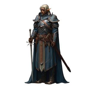 Elven Knight Portrait V5 Vinyl Car Decal Sticker – Waterproof & UV-Resistant 3.4133333333333336"