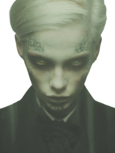 Punk Zombie Woman Vinyl Car Decal Sticker – Waterproof & UV-Resistant 8.213333333333333"