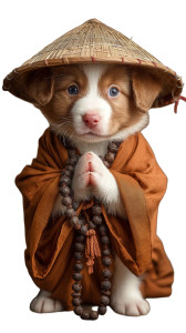 Monk Puppy Vinyl Car Decal Sticker – Waterproof & UV-Resistant 4.8533333333333335" Monk Puppy Vinyl Car Decal Sticker – Waterproof & UV-Resistant 4.8533333333333335"