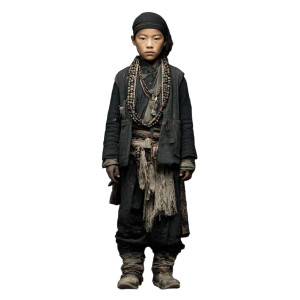 Sherpa Child Portrait Vinyl Car Decal Sticker – Waterproof & UV-Resistant 6.826666666666667"