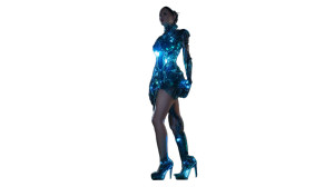 Bioluminescent Robot Vinyl Car Decal Sticker – Waterproof & UV-Resistant 5.4