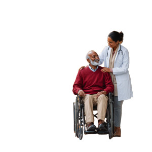 Caring Hospital Scene Vinyl Car Decal Sticker – Waterproof & UV-Resistant 3.4133333333333336"