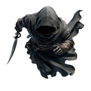 Black Robed Cultist Vinyl Car Decal Sticker – Waterproof & UV-Resistant 3.4133333333333336" Black Robed Cultist Vinyl Car Decal Sticker – Waterproof & UV-Resistant 3.4133333333333336"