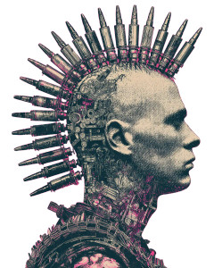 Punk With Mohawk Vinyl Car Decal Sticker – Waterproof & UV-Resistant 4.0"