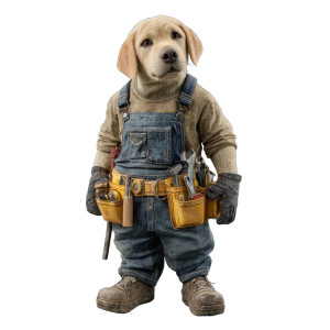 Plumber Puppy Labrador Vinyl Car Decal Sticker – Waterproof & UV-Resistant 3.4133333333333336" Plumber Puppy Labrador Vinyl Car Decal Sticker – Waterproof & UV-Resistant 3.4133333333333336"