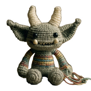 Crochet Goblin Vinyl Car Decal Sticker – Waterproof & UV-Resistant 6.826666666666667"