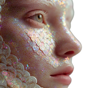 Iridescent Mermaid Scales V2 Vinyl Car Decal Sticker – Waterproof & UV-Resistant 3.4133333333333336"