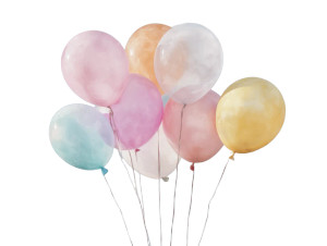 Pastel Balloons Vinyl Car Decal Sticker – Waterproof & UV-Resistant 6.1866666666666665"