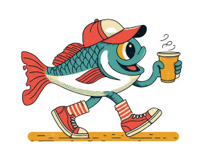 Whistling Fish Vinyl Car Decal Sticker – Waterproof & UV-Resistant 6.1866666666666665"