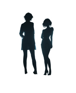 Office Silhouettes Duo Vinyl Car Decal Sticker – Waterproof & UV-Resistant 4.05333333333333