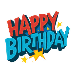 Superhero Birthday Logo Vinyl Car Decal Sticker – Waterproof & UV-Resistant 3.4133333333333336"