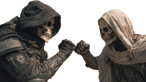 Grim Reapers Duel Vinyl Car Decal Sticker – Waterproof & UV-Resistant 5.4
