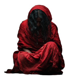 Distressed Rural Woman Vinyl Car Decal Sticker – Waterproof & UV-Resistant 3.4133333333333336"