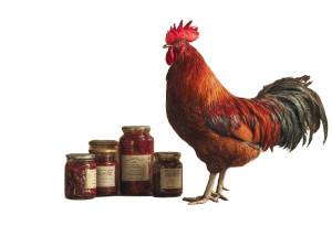 Red Rooster Kitchen Vinyl Car Decal Sticker – Waterproof & UV-Resistant 3.0933333333333333"