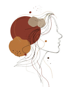 Thoughtful Profile Sketch Vinyl Car Decal Sticker – Waterproof & UV-Resistant 3.7866666666666666"
