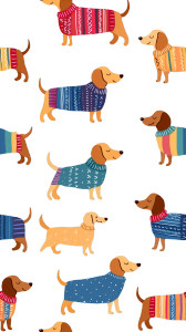 Happy Dachshund Dogs Vinyl Car Decal Sticker – Waterproof & UV-Resistant 4.8533333333333335"