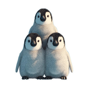 Penguin Pyramid Vinyl Car Decal Sticker – Waterproof & UV-Resistant 3.4133333333333336"