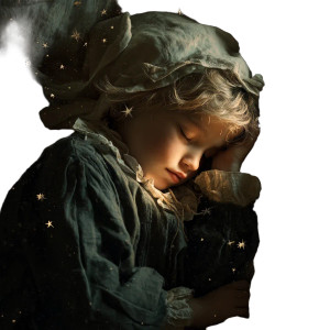 Sleeping Child Stars Vinyl Car Decal Sticker – Waterproof & UV-Resistant 3.4133333333333336"