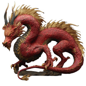 Realistic Asian Dragon V2 Vinyl Car Decal Sticker – Waterproof & UV-Resistant 3.4133333333333336"