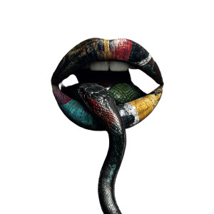 Serpent Tongue Woman Vinyl Car Decal Sticker – Waterproof & UV-Resistant 3.4133333333333336" Serpent Tongue Woman Vinyl Car Decal Sticker – Waterproof & UV-Resistant 3.4133333333333336"