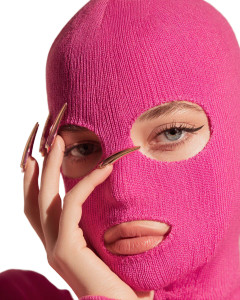 Pink Balaclava Woman Vinyl Car Decal Sticker – Waterproof & UV-Resistant 8.0" Pink Balaclava Woman Vinyl Car Decal Sticker – Waterproof & UV-Resistant 8.0"