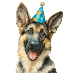 Happy Party Shepherd Vinyl Car Decal Sticker – Waterproof & UV-Resistant 3.4133333333333336" Happy Party Shepherd Vinyl Car Decal Sticker – Waterproof & UV-Resistant 3.4133333333333336"