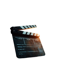 Vintage Clapperboard Close-Up Vinyl Car Decal Sticker – Waterproof & UV-Resistant 3.4133333333333336"